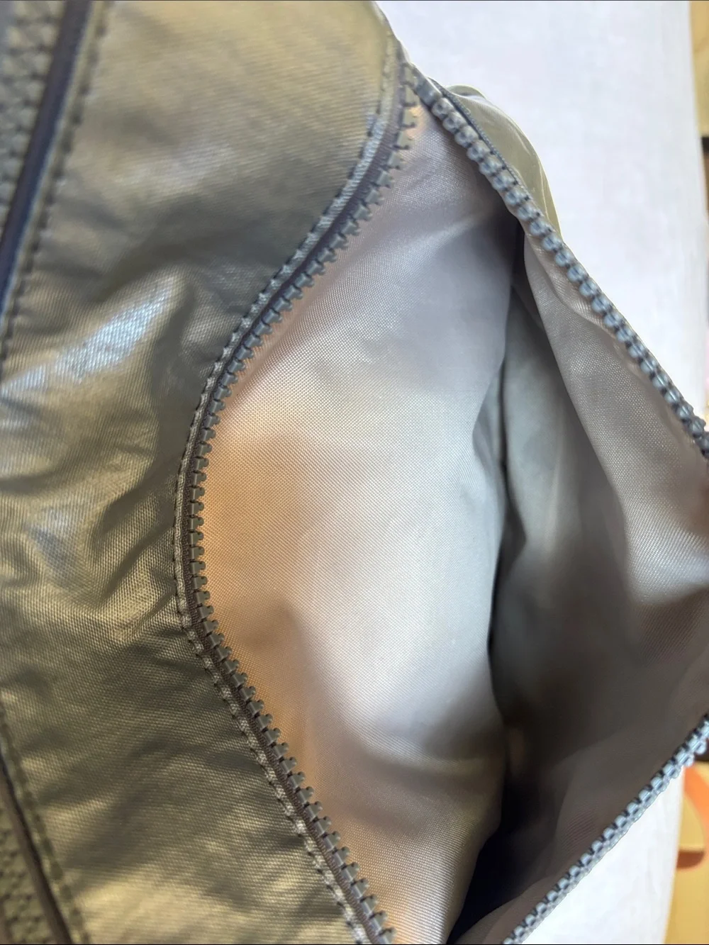 Kipling Metallic Gray Crossbody Bag